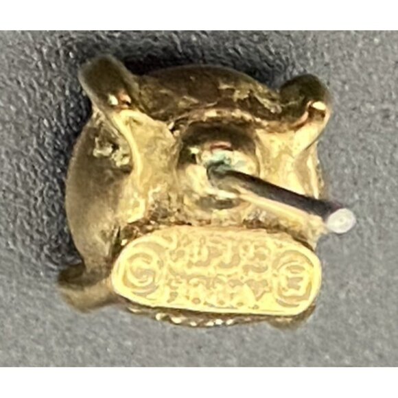 Kirk's Folly AB Faceted Crystal Stud Earrings 7 mm Gold Tone Fairycore Signed - Picture 6 of 6